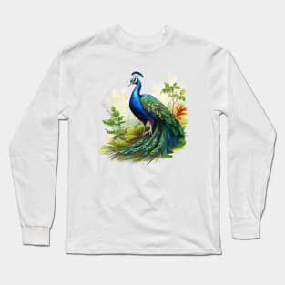 Peafowl Long Sleeve T-Shirt